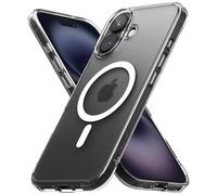 Ringke Fusion Compatible con Funda iPhone 16 Plus y Compatible con MagSafe, Resistente al Aceite y la Suciedad, Revestimiento UV para Rayaduras y Resistente a la Decoloración - Magnetic Matte Clear