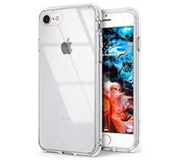 Ringke Fusion Compatible con Funda iPhone SE 2022 5G (SE 3) y iPhone SE 2020, iPhone 8, iPhone 7, Carcasa Queda como un Guante, Case Slim Delgada Transparente con Agujeros para Cuerda - Clear