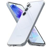 Ringke Fusion Compatible con Funda Samsung Galaxy A55, Carcasa Queda como un Guante, Case Transparente con Agujeros para Cuerda - Clear