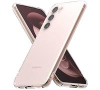 Ringke Fusion Compatible con Funda Samsung Galaxy S23 Plus, Anti Huella Dactilar Acabado Mate Agarre Cómodo, Carcasa Transparente Helada con Agujeros para Cuerda - Matte Clear