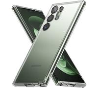 Ringke Fusion Compatible con Funda Samsung Galaxy S23 Ultra, Anti Huella Dactilar Acabado Mate Agarre Cómodo, Carcasa Transparente Helada con Agujeros para Cuerda - Matte Clear