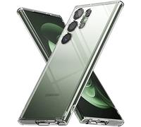 Ringke Fusion Compatible con Funda Samsung Galaxy S23 Ultra, Carcasa Queda como un Guante, Case Transparente con Agujeros para Cuerda - Clear