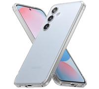 Ringke Fusion Compatible con Funda Samsung Galaxy S24 FE, Anti Huella Dactilar Acabado Mate Agarre Cómodo, Carcasa Transparente Helada con Agujeros para Cuerda - Matte Clear