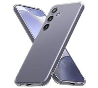 Ringke Fusion Compatible con Funda Samsung Galaxy S24 Plus, Anti Huella Dactilar Acabado Mate Agarre Cómodo, Carcasa Transparente Helada con Agujeros para Cuerda - Matte Clear