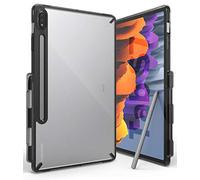 Ringke Fusion Compatible con Funda Samsung Galaxy Tab S8 y Compatible con Funda Samsung Galaxy Tab S7 (11 Pulgadas), Carcasa Parachoque - Smoke Black