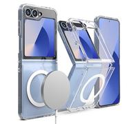Ringke Fusion Compatible con Funda Samsung Galaxy Z Flip 7 FE/Z Flip 6 y Compatible con MagSafe, Carcasa Transparente, Ligera y Resistente a Rayaduras para Mujeres y Hombres - Magnetic Clear