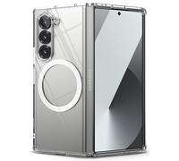 Ringke Fusion Compatible con Funda Samsung Galaxy Z Fold 6 y Compatible con MagSafe, Carcasa Queda como un Guante, Case Transparente con Agujeros para Cuerda - Magnetic Clear