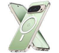 Ringke Fusion Diseñado para Funda Google Pixel 10 Pro y Pixel 10, Compatible con MagSafe y Pixelsnap, Carcasa Queda como un Guante, Case Transparente con Agujeros para Correa - Magnetic Clear
