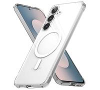 Ringke Fusion Diseñado para Funda Samsung Galaxy S25 FE y Compatible con MagSafe, Carcasa Queda como un Guante, Case Transparente con Agujeros para Cuerda - Magnetic Clear