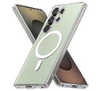 Ringke Fusion Diseñado para Funda Samsung Galaxy S25 Ultra y Compatible con MagSafe, Carcasa Queda como un Guante, Carcasa Transparente Helada con Agujeros para Cuerda - Magnetic Matte Clear