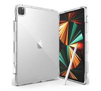 Ringke Fusion Plus Compatible con Funda iPad Pro 12.9 Pulgadas (2022, 2021), Carcasa Transparente Antigolpes con Agujeros para Cuerda - Clear