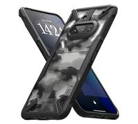 Ringke Fusion-X Compatible con Funda Nothing Phone 3a, Las Esquinas Más Pesadas Ayudan al Dispositivo a Aterrizar sobre Sus Bordes, Patrón Antideslizante - Camo Black
