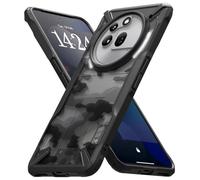 Ringke Fusion-X Compatible con Funda Nothing Phone 3a Pro, Las Esquinas Más Pesadas Ayudan al Dispositivo a Aterrizar sobre Sus Bordes, Patrón Antideslizante - Camo Black
