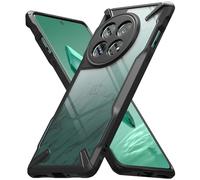 Ringke Fusion-X Compatible con Funda OnePlus 12, Resistente a Caídas Carcasa Protetora Negra con Parachoques Resistente Impactos - Black