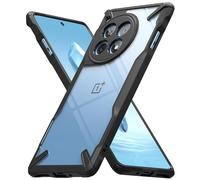 Ringke Fusion-X Compatible con Funda OnePlus 12R, Resistente a Caídas Carcasa Protetora Negra con Parachoques Resistente Impactos - Black