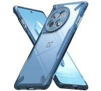 Ringke Fusion-X Compatible con Funda OnePlus 12R, Resistente a Caídas Carcasa Protetora Negra con Parachoques Resistente Impactos - Space Blue