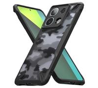 Ringke Fusion-X Compatible con Funda Xiaomi Redmi Note 13 Pro 5G y Diseñado para Funda Poco X6 5G, Resistente a Caídas Carcasa Protetora Militar con Parachoques Resistente Impactos - Camo Black