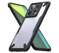 Ringke Fusion-X Compatible con Funda Xiaomi Redmi Note 13 Pro 5G y Diseñado para Funda Poco X6 5G, Resistente a Caídas Carcasa Protetora Negra con Parachoques Resistente Impactos - Black