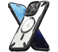 Ringke Fusion-X Diseñado para Funda iPhone 16 Pro MAX y Compatible con Magsafe, Carcasa Negra Sólida - Magnetic Black