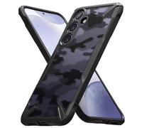 Ringke Fusion-X Funda para Samsung Galaxy S24 Plus, Carcasa Protectora Resistente a Golpes con Parachoques Reforzado y de Alta Resistencia - Negro Camuflaje