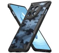 Ringke Fusion-X Compatible con Funda OnePlus 12R, Resistente a Caídas Carcasa Protetora Militar con Parachoques Resistente Impactos - Camo Black