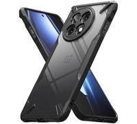 Ringke Fusion-X para Funda OnePlus 13R, Las Esquinas Más Pesadas Ayudan al Dispositivo a Aterrizar sobre Sus Bordes, Patrón Antideslizante - Negro