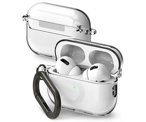 Ringke Hinge Case Compatible con Funda AirPods Pro 2, Anti-amarillea Sólida Transparente Carcasa Diseñado para AirPods Pro 2 Generacion - Clear