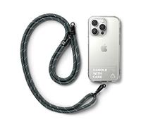 Ringke Holder Link Clear, Cordón Correa para Teléfono Móvil Ajustable Universal, Correa de Hombro Bandolera - Charcoal & Gray