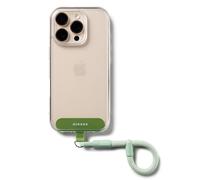 Ringke Holder Link Flow Finger Ring Correa de Muñeca, Encanto Ajustable, Ligero y Suave con Lengüeta para Sujetar al Teléfono, Artículos Esenciales de Viaje para Mujeres y Hombres - Mute Mint