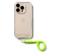 Ringke Holder Link Flow Finger Ring Correa de Muñeca, Encanto Ajustable, Ligero y Suave con Lengüeta para Sujetar al Teléfono, Artículos Esenciales de Viaje para Mujeres y Hombres - Neon Green