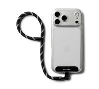 Ringke Holder Link Flow Hand P-Type Strap para Cordón de Teléfono, Correa de Muñeca Ajustable, Suave, Ligera para Mujeres y Hombres - Shade Black