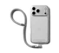 Ringke Holder Link Flow Hand P-Type Strap para Cordón de Teléfono, Correa de Muñeca Ajustable, Suave, Ligera para Mujeres y Hombres - Silky Silver