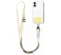 Ringke Holder Link Snap Hook Lanyard, Cordón Ajustable Tipo Bandolera para Funda de Teléfono Móvil, Correa Ligera y Bonita con Pestaña de Sujeción para Mujeres y Hombres - Butter Yellow