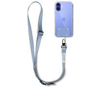 Ringke Holder Link Snap Hook Lanyard, Cordón Ajustable Tipo Bandolera para Funda de Teléfono Móvil, Correa Ligera y Bonita con Pestaña de Sujeción para Mujeres y Hombres - Urban Blue