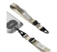 Ringke Holder Link Tactical Cam Buckle Hand Strap, Correa de Muñeca para Teléfono Resistente y Antidesgarro con Parche, Lanyard Multiusos para Viajes, Senderismo, etc. - Camo Sand