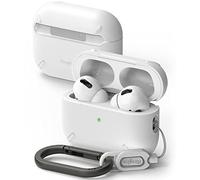 Ringke Layered Case Compatible con Funda AirPods Pro 2, Carcasa Protector con Mosquetón Diseñado para AirPods Pro 2 Generacion - White