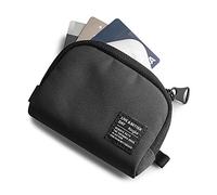 Ringke Mini Pouch Half Pocket Compatible con Airpods Pro/3/2/1, Carcasa Samsung Galaxy Buds Pro/Live/2/1, Bolsa Duradera Portátil Ligera con Mosquetón - Black