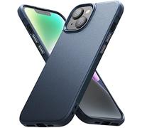 Ringke Onyx Compatible con Funda iPhone 14 Plus 6.7 Pulgadas, Carcasa Anti Huella Dactilar Antideslizante, Protección Adicional sin Ser Voluminosa, Case con Agujeros para Cuerda - Navy