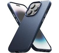 Ringke Onyx Compatible con Funda iPhone 14 Pro 6.1 Pulgadas, Carcasa Anti Huella Dactilar Antideslizante, Protección Adicional sin Ser Voluminosa, Case con Agujeros para Cuerda - Navy