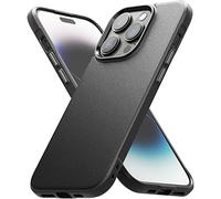 Ringke Onyx Compatible con Funda iPhone 14 Pro MAX 6.7 Pulgadas, Carcasa Anti Huella Dactilar Antideslizante, Protección Adicional sin Ser Voluminosa, Case con Agujeros para Cuerda - Black