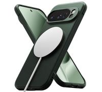 Ringke Onyx Diseñado para Funda Google Pixel 10 Pro y Compatible con MagSafe y Pixelsnap, Se Siente Bien en la Mano, Resistente al Aceite, Cortes Individuales para la Cámara - Magnetic Dark Green