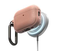 Ringke Onyx Funda Magnética para AirPods Pro 3 [Compatible con MagSafe] Resistente al Aceite y la Suciedad, Antideslizante Ligera Carcasa con Mosquetón - Coral