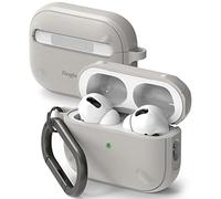 Ringke Onyx Compatible con Funda AirPods Pro 2, Carcasa Anti Huella Dactilar Antideslizante Diseñado para AirPods Pro 2 Generacion - Warm Gray