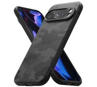 Ringke Onyx Compatible con Funda Google Pixel 9 Pro, Se Siente Bien en la Mano, Resistente al Aceite y la Suciedad, Cortes Precisos para la Cámara - Camo Black