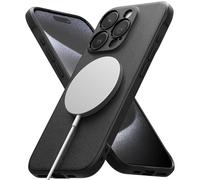 Ringke Onyx Funda para iPhone 15 Pro [Compatible con MagSafe] Se Siente Bien en la Mano, Resistente al Aceite y la Suciedad, Cortes Individuales para la Cámara - Negro Magnético