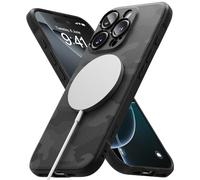 Ringke Onyx Funda para iPhone 16 Pro [Compatible con MagSafe] Se Siente Bien en la Mano, Resistente al Aceite y la Suciedad, Cortes Individuales para la Cámara - Negro Camuflaje Magnético