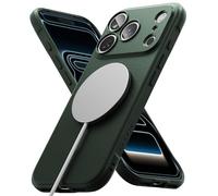 Ringke Onyx Funda para iPhone 17 Pro MAX [Compatible con MagSafe] Se Siente Bien en la Mano, Resistente al Aceite y a la Suciedad, Recortes Precisos para la Cámara - Verde Oscuro Magnético