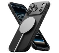 Ringke Onyx Funda para iPhone 17 Pro MAX [Compatible con MagSafe] Se Siente Bien en la Mano, Resistente al Aceite y a la Suciedad, Recortes Precisos para la Cámara - Negro Magnético