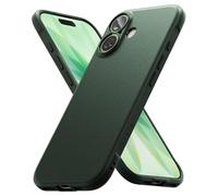 Ringke Onyx Funda para iPhone 17, Se Siente Bien en la Mano, Resistente al Aceite y a la Suciedad, Recortes Precisos para la Cámara - Verde Oscuro