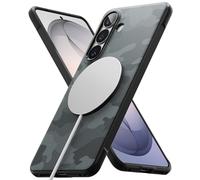 Ringke Onyx Funda para Samsung Galaxy S26 [Compatible con MagSafe] Se Siente Bien en la Mano, Resistente al Aceite y a la Suciedad, Recortes Precisos para la Cámara - Negro Camuflaje Magnético